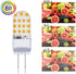 Lxcom Lighting 4W G6.35 LED Light Bulbs(5 Pack)- 110V Warm White 3000K T3/T4 JC Type LED Bulb G6.35/GY6.35 40W Halogen Bulb Equivalent for Desk La...