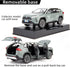 Model Car 1/32 RAV4 Alloy Diecast Collectible Toy Car with Light and Sound Toy Vehicle Door Can Be Opened for Boys Kids Toddler Gift (Gray)...