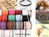 Pamir Tong Faux Suede Leather Cord String for Jewerly Making 5mm 40 Yards Black Bracelet Cord Flat Thin Leather Lace Thread for Necklace-Chocker &...