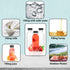 10 Pcs 8 Oz Plastic Juice Bottles Empty Clear Containers with Tamper Proof Lids for Juice, Milk and Other Beverage...
