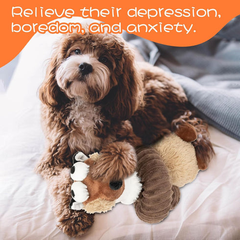 JMZDS&JL Squeaky Dog Toys, Plush Stuffed Crinkle Pet Chew Toys, Stuffing Dog Toys for Small Medium Large Dogs, Puppy Teething Toys for Boredom & T...