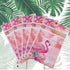 Elwish 24pcs Flamingo Treat Bags - Plastic Drawstring Candy Goodies Gift Wrapping for Birthday Party, Wedding, Baby & Bridal Showers...