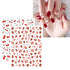 JMEOWIO 12 Sheets Fruit Nail Art Stickers Decals Self-Adhesive Pegatinas Uñas Strawberry Watermelon Lemon Nail Supplies Nail Art Design Decoration...
