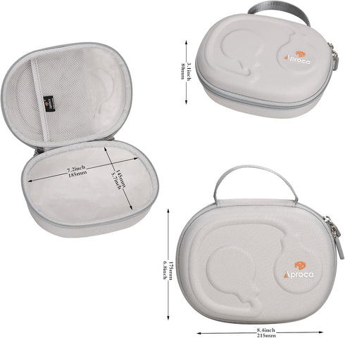 Aproca Grey Hard Storage Case, for INFURTURE Active Noise Cancelling Headphones H1 Wireless Over Ear Bluetooth Headphones...