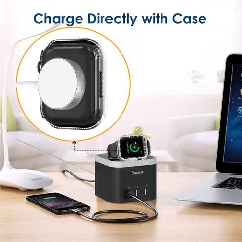 Simpeak 5-Pack Women Bling Screen Protector Case Compatible with Apple Watch 38mm 40mm 41mm 45mm Series 10 42mm 46mm, Screen Case Compatible with ...