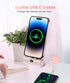Small Battery Charger for iPhone 15/14 Pro Max Built-in USB C Cable Battery Pack Digital Display Charger for iPhone 13/12/13 Pro Max/11/12 Pro Max...