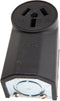 Forney 58499 Electrical Receptacle, Crowfoot Type, Wall Receptacle 50-Amp, 125/250-Volt , Black...