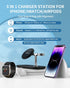 3 in 1 Wireless Charger for MagSafe, MAKAQI Magnetic Wireless Charging Station for iPhone 15/14/13/12,Apple Watch, AirPods 3/2/Pro?Cable and Wall ...
