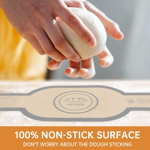 Silicone Bread Sling Dutch Oven, 2 PCS Non-Stick & Easy Clean Reusable Silicone Bread Baking Mat With Long Handles, Easy to Transfer Sourdough Bre...