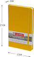 Tarens T9314-112M 441777 Art Creations Sketchbook, Drawing Notebook, 5.1 x 8.3 inches (13 x 21 cm), Golden Yellow...