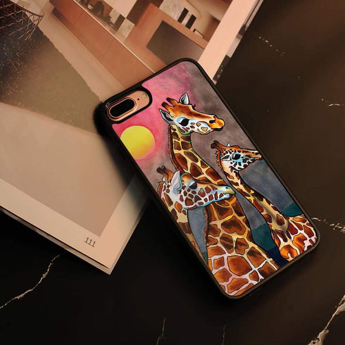 for iPhone 8, iPhone 7, iPhone SE 2 (2020), Durable Protective Soft Back Case Phone Cover, HOT12442 Giraffe...
