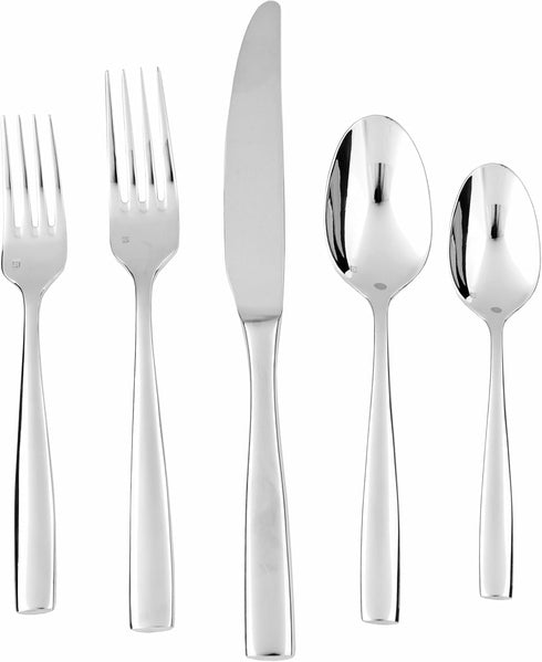 Fortessa Lucca 18/10 Stainless Steel Flatware Serving Spoon, 9.7-Inch...