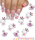 Kawaii Nail Charms and Gems Kitty Planet Nail Charms for Acrylic Nails Y2K DIY Nail Decorations Nail Art Supplies 3D Flatback Resin Charms Cartoon...