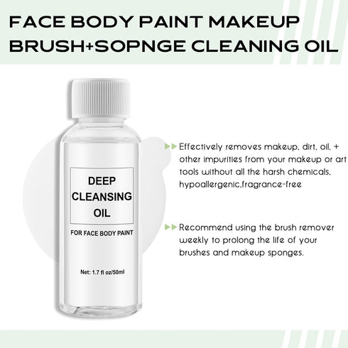 CCbeauty Paint Brush Cleaner, Reconditioner and Restorer - Fast Remove Oil Water-Based Face Paint Brushes, Airbrushes, Acrylic, Watercolor, Makeup...