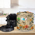 Dragonfly Yellow Flower Air Fryer Cover Dust Cover Compatible with Instant Pot Dust Protection Kitchen Appliance Cover Pockets Halloween Gifts for...