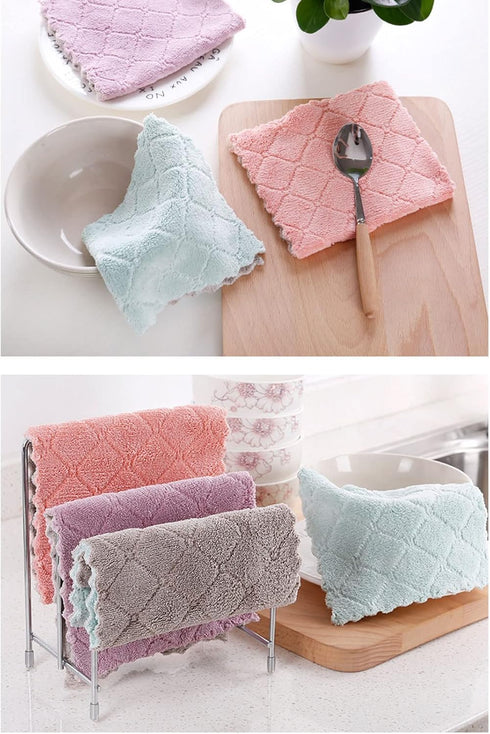 SimpleHouseware Microfiber Cleaning Cloths Reusable and Washable Lint Free...