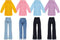 Bencailor 8 Pieces Doll Clothes 11.5 Inch Girl Doll Accessories Cotton Elf Sweaters Denim Pant Regular Outfit Doll Clothing (Cute Turtleneck Sweat...