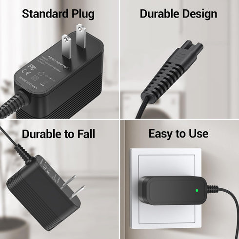 9V Power Supply for Labigo Electric Spin Scrubber LA1 Pro Charger for Voweek Electric Spin Scrubber AC Adapter Compatible with Voweek VWS211 SP02 ...