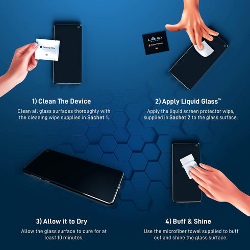 LIQUID GLASS Screen Protector With $250 Protection Coverage | Wipe On Scratch and Shatter Resistant Nano Technology for All Phones Tablets and Sma...