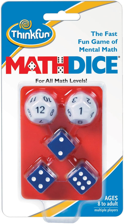 ThinkFun Math Dice - Engaging Mental Math Skill Game | Great for Kids Age 8 and Up | Fun Educational Activity | Compact and Travel-Friendly...