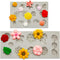 2 Pcs Flower Polymer Clay Molds for Jewelry Making, Daisy Rose Sunflower Nosegay Miniature Clay Molds for Polymer Clay Earrings Decoration for Cla...