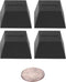 IsoBlock Silicone Isolation Feet (4 Pack, Soft Block 60lb Capacity) Non-Adhesive...