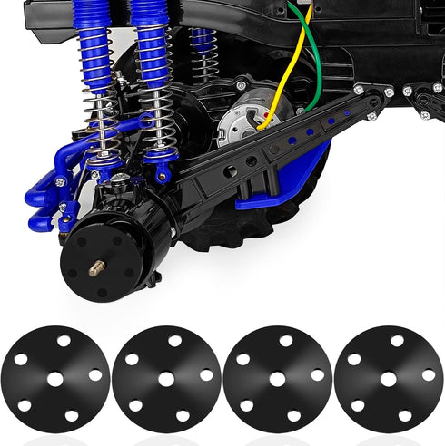 MOHERO Alloy Wheel Hex Hub adapters 12mm for 1/10 Tamiya Clod Buster Axial Wraith/TXT tires...
