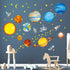 DECOWALL DS4-8007 Planets in The Space Kids Wall Stickers Wall Decals Peel and Stick Removable Wall Stickers for Kids Nursery Bedroom Living Room ...