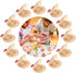 Wooden Percussion Instrument Finger Castanets: 12Pcs Wood Castanets Creative Musical Instrument for Kids Percussion Toy (Wood color)...