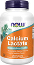 NOW Supplements, Calcium Lactate, Supports Bone Health, Easy to Swallow Tablet, 250 Tablets...