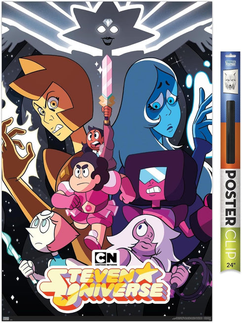 Trends International Steven Universe - One Sheet Wall Poster, 34L x 22.4W, Premium Poster & Clip Bundle...