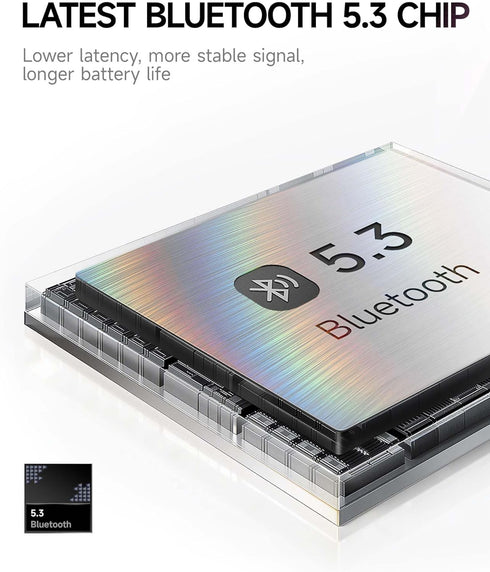 Picun B8 Bluetooth Headphones, 120 Hours Headphones Wireless Bluetooth, Hands-Free Calls, 3EQ & Game Mode, Foldable Headphones Over Ear for Travel...