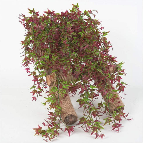 Artificial Hanging Vine, Sweet Potato Leaves Plastic Plants Greenery Faux Ivy Garland Fake Plant UV Resistant for Indoor Outdoor Garden Door Wall ...