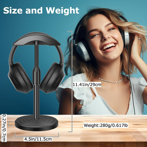 Universal Headphone Stand for Desk Hanger Holder Organizer Keeper Racks Storage Mount Gaming Headset Stand Premium Functional Craftmanship Headpho...