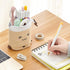 ANGOOBABY Cute Pencil Case Standing Pen Holder Telescopic Makeup Pouch Pop Up Cosmetics Bag with Kawaii Smile Face Stationery case Office Organize...