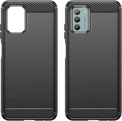 for Nokia G42 phone case: shockproof phone case - anti drop protection phone case shock absorption flexible TPU carbon fiber protection phone case...