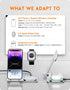 Wireless Charger, 3 in 1 Wireless Charging Station for Apple, Ultra-Thin Aluminum Alloy Charger for iPhone14/13/12/11/X/8 Series, for Apple Watch ...