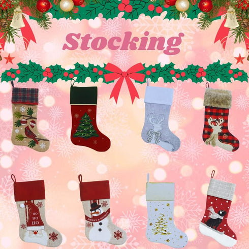 Comfy Hour Let It Snow Collection 18"x11" Silver Snowflake Stocking, Polyester...