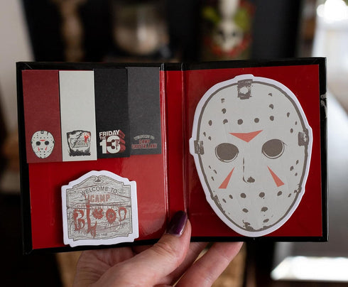 Friday the 13th Sticky Note and Sticky Tab Box Set | Work Memo Notepad Stationery Paper | Home School Supplies For College, Business, Office | Jas...