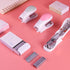 NEBURORA Mini Effortless Desktop Staplers with 400 Standard 26/6 Staples, 2-24 Sheet Capacity, includes Built-in Staple Remover, Cute Stapler Gift...
