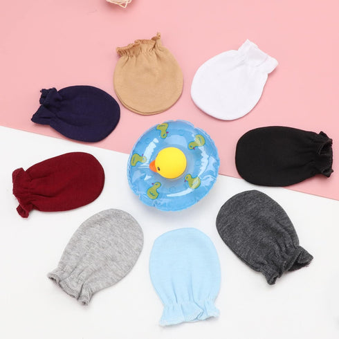 BQUBO Newborn Infant Toddler Mittens No Scratch Cotton Elastic Wrist Gloves Hypoallergenic for 0-6 Months Baby Boys Girls...