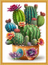 Succulent Stamped Cross Stitch Kits for Adults Beginners, Easy DIY Counted Cross Stitch Kit Printed Patterns Dimensions Needlepoint Art Crafts Emb...