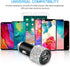 Otostar Dual USB Car Charger, 4.8A Output, Bling Crystal Diamond Car Decorations Accessories Fast Charging Adapter for iPhones Android iOS, Samsun...