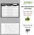 JJPRO Magnetic Dry Erase Meal Planning Whiteboard for Refrigerator-One 14.5x11" Weekly Menu Board and Two Notes Whiteboard for Kitchen Fridge-Refr...