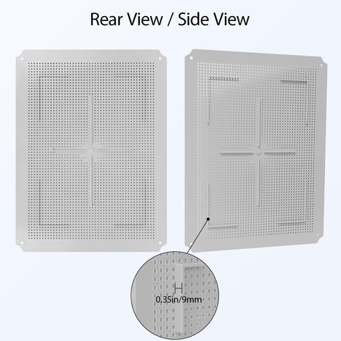 LeMotech Mounting Plate for Junction Box, ABS Plastic Internal Panel w/Screws for Installation on Electrical Box with Latches 15.75"x11.81"...