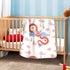 xigua Chinese Dragon Pattern Baby Blankets for Boys Girls, 30 x 40 Inch Super Soft Toddler Newborn Blanket, Double Layer Blanket for Crib Stroller...