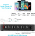 COSOOS Fastest Charging Station with QC 3.0, 63 W 6-Port USB Charging Station for Multiple Devices with 6 Mixed Short Cable & iWatch Stand, Multi ...