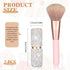 2 Pcs Bling Rhinestone Makeup Brushes Kabuki Brush Retractable Crystal Face Makeup Brushes for Travel Cosmetic Beauty Tool for Foundation Powder B...