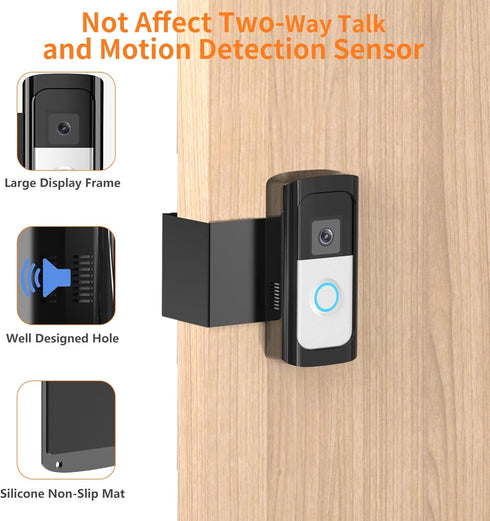 Anti-Theft Video Doorbell Mount, Doorbell Door Bracket No Drilling Compatible with Video Doorbell 2/ (2020 Release)/ Battery Doorbell Plus/Pro for...