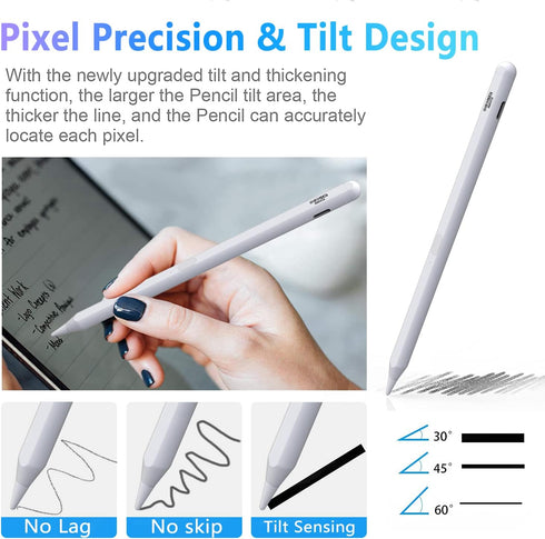 Stylus Pen for iPad Air iPad Pro, iPad Pencil for (2018-2021) Apple iPad Pro 11''/12.9", iPad 6th/7th/8th/9th Gen, iPad Mini 5th 6th Gen, iPad Air...